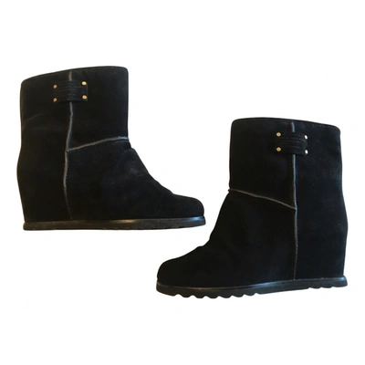 Pre-owned Marc By Marc Jacobs Ankle Boots In Black