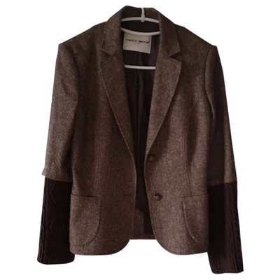 Pre-owned Frankie Morello Wool Blazer In Brown