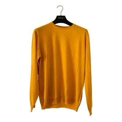 Pre-owned Malo Cashmere Pull In Yellow