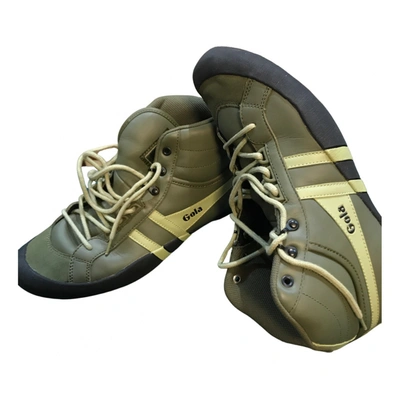 Pre-owned Gola Leather Boots In Green