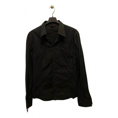 Pre-owned Roberto Cavalli Shirt In Black