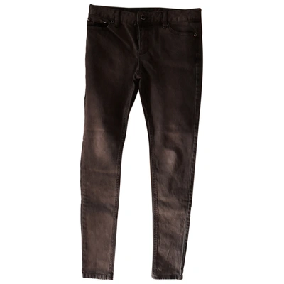 Pre-owned Michael Kors Slim Jeans In Anthracite