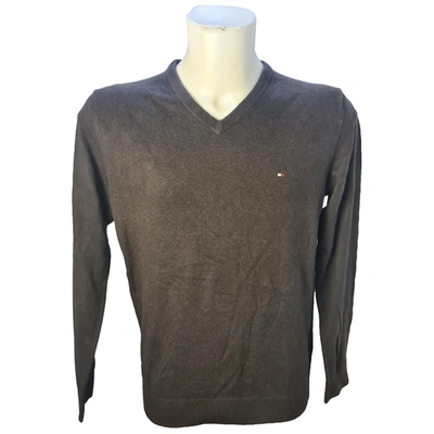 Pre-owned Tommy Hilfiger Pull In Brown