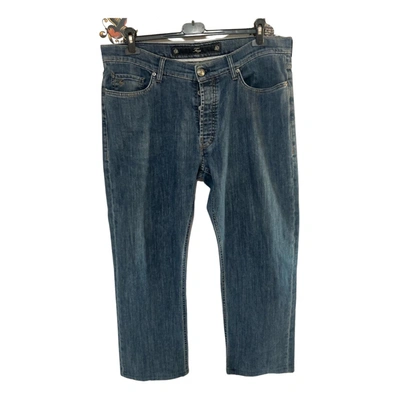 Pre-owned Fay Straight Jeans In Blue