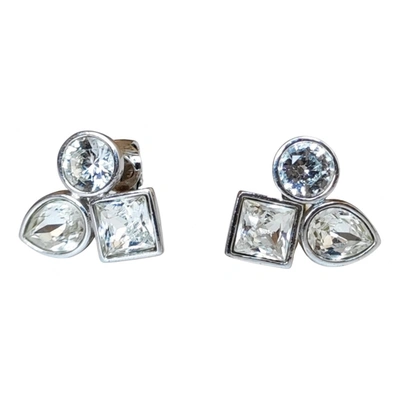 Pre-owned Swarovski Crystal Earrings In Metallic