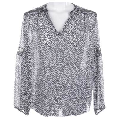 Pre-owned Dorothee Schumacher Silk Blouse In Grey