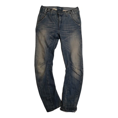 Pre-owned G-star Raw Chino Pants In Blue