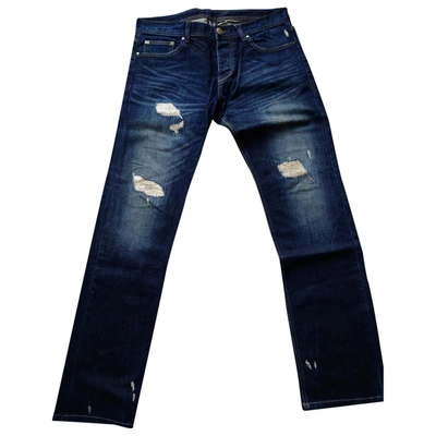 Pre-owned Emporio Armani Straight Jeans In Blue