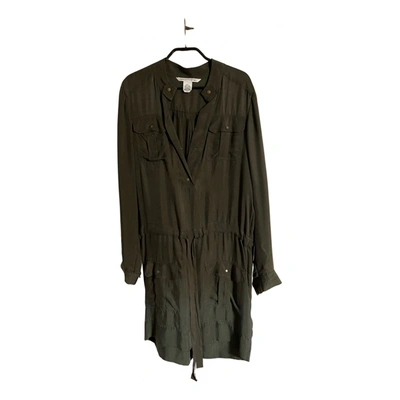 Pre-owned Diane Von Furstenberg Mid-length Dress In Khaki