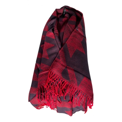 Pre-owned Maje Wool Stole In Multicolour