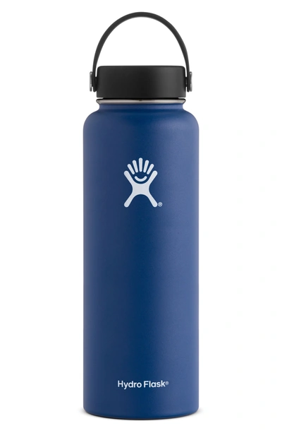Hydro Flask 40-ounce Wide Mouth Cap Bottle In Cobalt