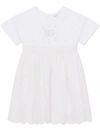 Dolce & Gabbana Broderie Anglais Cotton Sundress In White