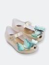 Mini Melissa Kids' Ultragirl Butterfly Mary Jane Flat In Gold