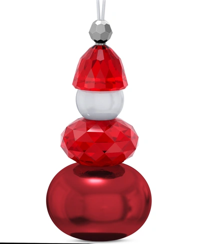 Swarovski Holiday Cheers Santa Claus Ornament In Red