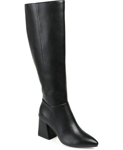 Journee Collection Women's Landree Knee High Boots In Black
