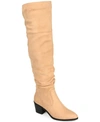 Journee Collection Collection Women's Tru Comfort Foam Wide Calf Zivia Boot In Tan
