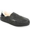 Territory Solace Genuine Sheepskin Fold-down Heel Moccasin Slipper In Gray