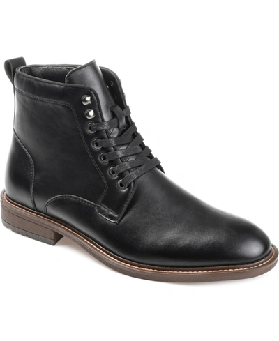 Vance Co. Langford Vegan Leather Ankle Boot In Black