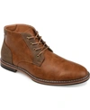 Vance Co. Vance Co Franco Plain Toe Chukka Boot In Brown