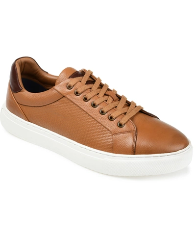 THOMAS & VINE MEN'S CANTON EMBOSSED LEATHER SNEAKERS