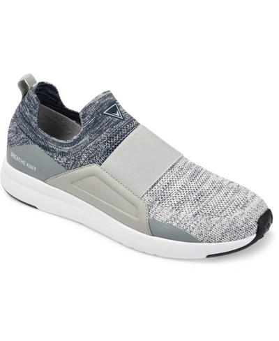 Vance Co. Men's Cannon Casual Slip-on Knit Walking Sneakers In Blue