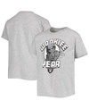 Junk Food Youth Boys  Heathered Gray Las Vegas Raiders Star Wars Wookie Of The Year T-shirt In Heathered Gray