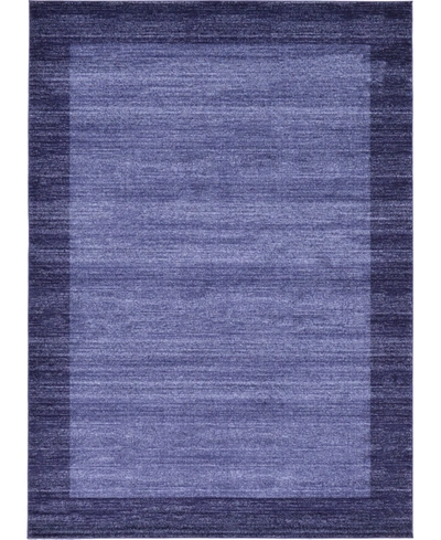 Bayshore Home Lyon Lyo4 7' X 10' Area Rug In Navy Blue