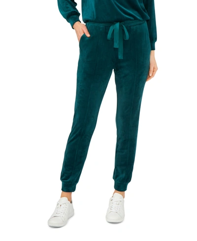 1.state Velour Pull On Pants In Green Forest