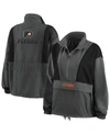 Wear By Erin Andrews Charcoal St. Louis Cardinals Packable Half-zip Jacket In Charcoal