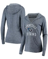 Fanatics Women's Navy Tennessee Titans Doubleface Slub Pullover Hoodie In Navy