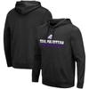 COLOSSEUM COLOSSEUM BLACK TCU HORNED FROGS LANTERN PULLOVER HOODIE