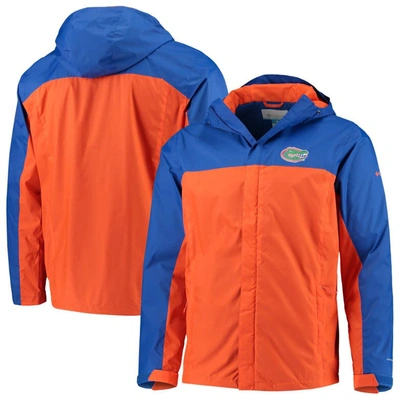 Columbia Men's Royal, Orange Florida Gators Glennaker Storm Full-zip Jacket In Royal,orange