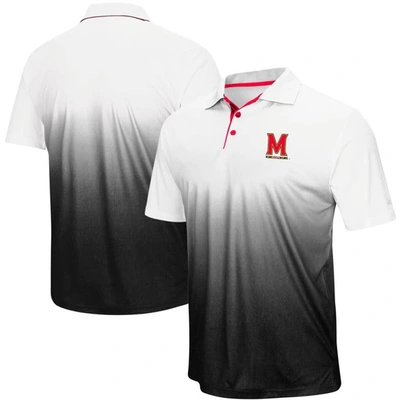 Colosseum Men's  Gray Maryland Terrapins Magic Team Logo Polo Shirt