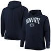 CHAMPION CHAMPION NAVY PENN STATE NITTANY LIONS BIG & TALL ARCH OVER LOGO POWERBLEND PULLOVER HOODIE