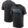 Nike Men's Black Carolina Panthers Wordmark Legend Performance T-shirt
