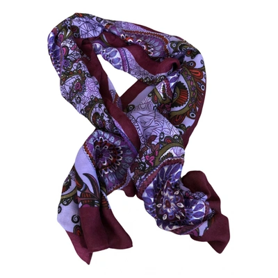 Pre-owned Laura Biagiotti Scarf In Burgundy