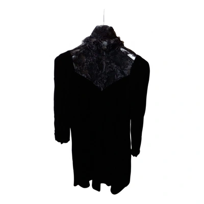 Pre-owned Nina Ricci Velvet Dress In Black