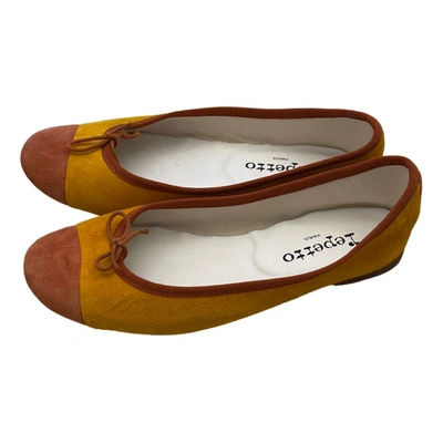 Pre-owned Repetto Ballet Flats In Camel