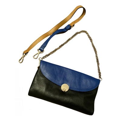 Pre-owned Sandro Leather Handbag In Blue