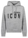 Dsquared2 Man Sweatshirt Grey Size L Cotton In Grey