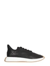 Giuseppe Zanotti Leather Sneakers In Nero