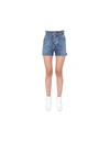 Msgm Denim Shorts In Blue