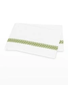 Matouk Astor Braid Flat Sheet, Full/queen In Grass