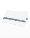 Matouk Astor Braid Flat Sheet, Full/queen In Sky