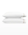 Matouk Astor Braid Standard Pillowcases, Pair In Dune