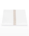 Matouk Astor Braid Duvet Cover, Full-queen In Dune