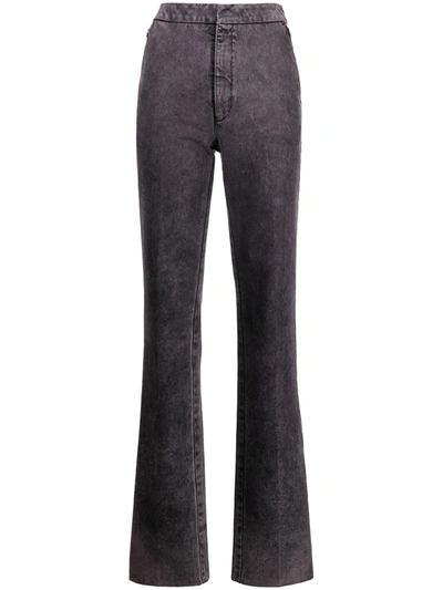 Alexander Wang High-rise Flared Jeans In Purple