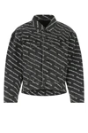 Alexander Wang Denim Jacket With All-over Logo