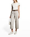 Rag & Bone Maya Womens High Rise Cut-off Flare Jeans In Dust