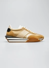 Tom Ford Men's James Colorblock Platform Low-top Sneakers In U7031 Buff